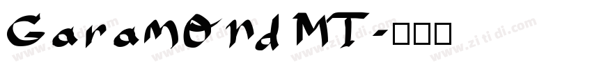 Garamond MT字体转换